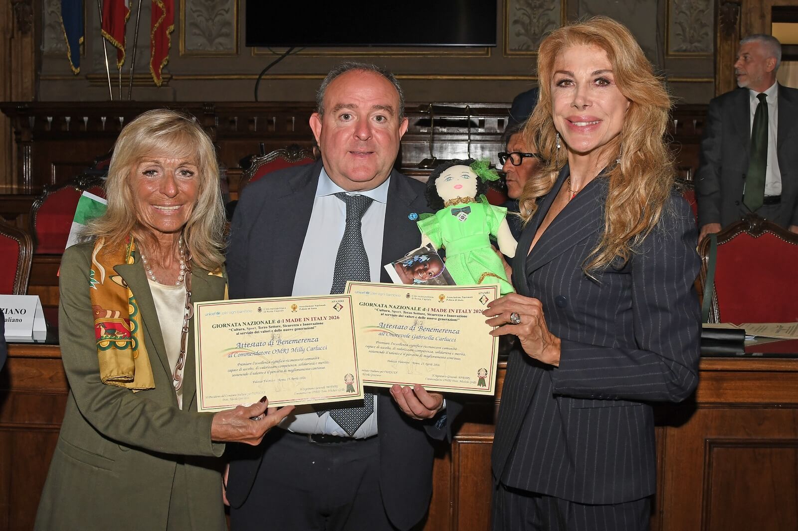 Le eccellenze del made in Italy premiate presso palazzo Valentini