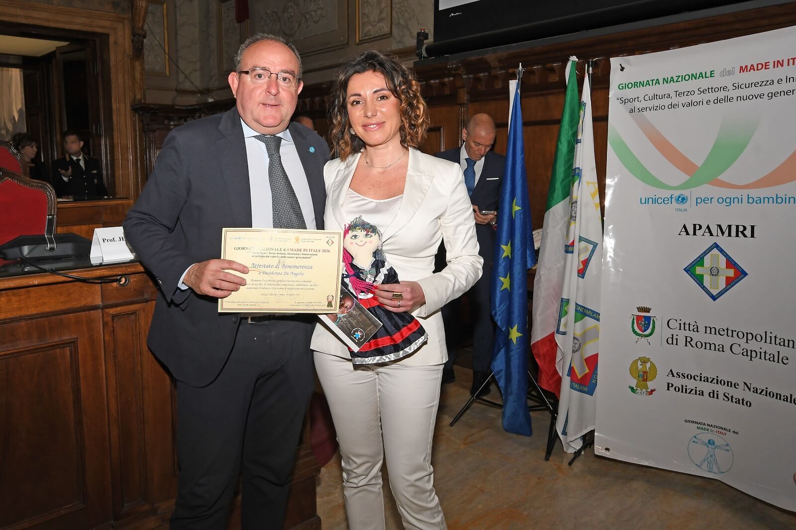 Le eccellenze del made in Italy premiate presso palazzo Valentini