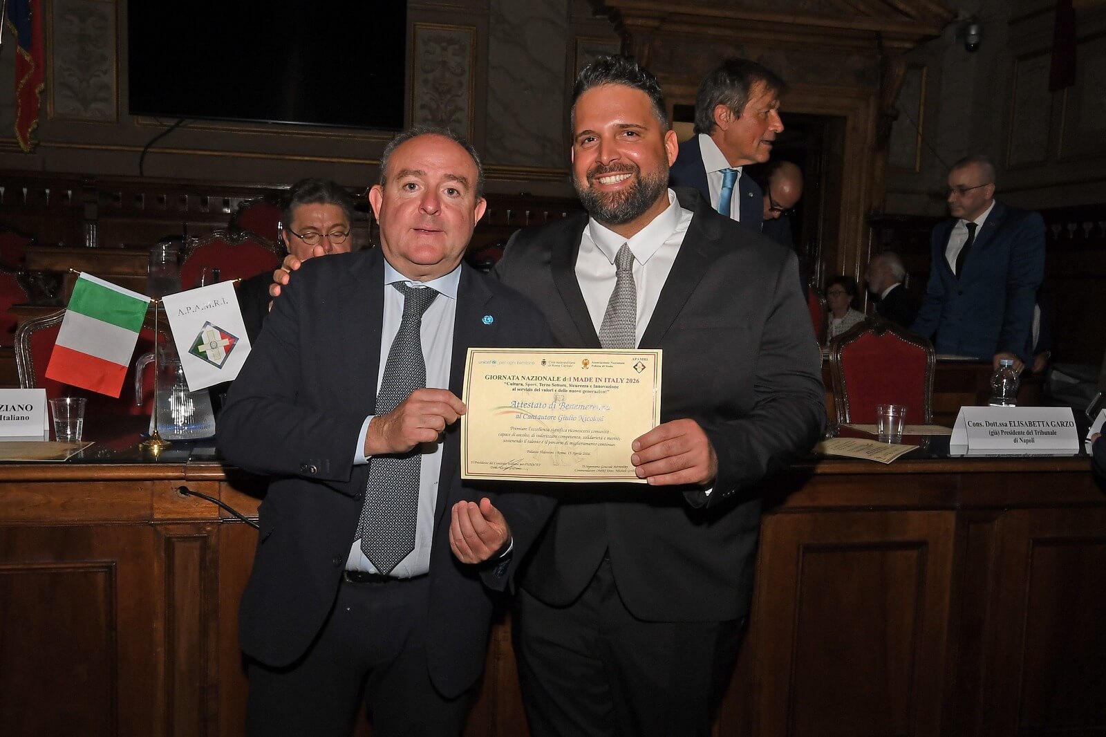 Le eccellenze del made in Italy premiate presso palazzo Valentini