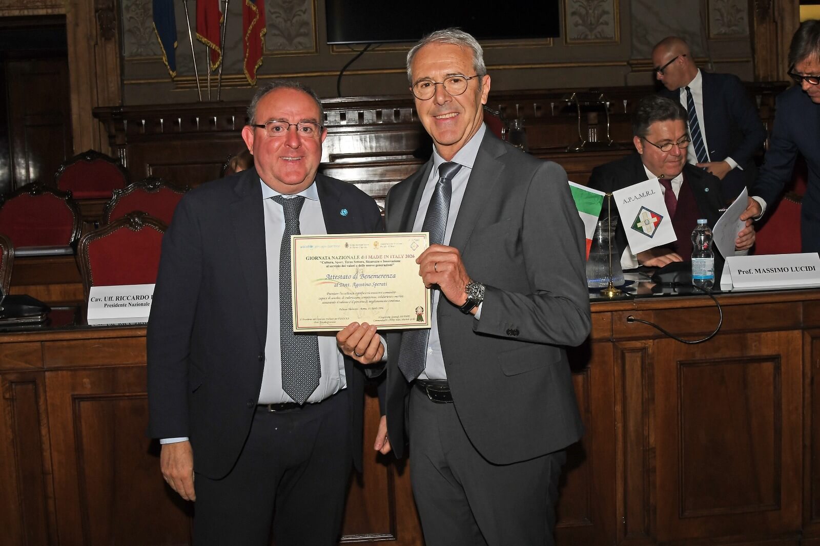 Le eccellenze del made in Italy premiate presso palazzo Valentini