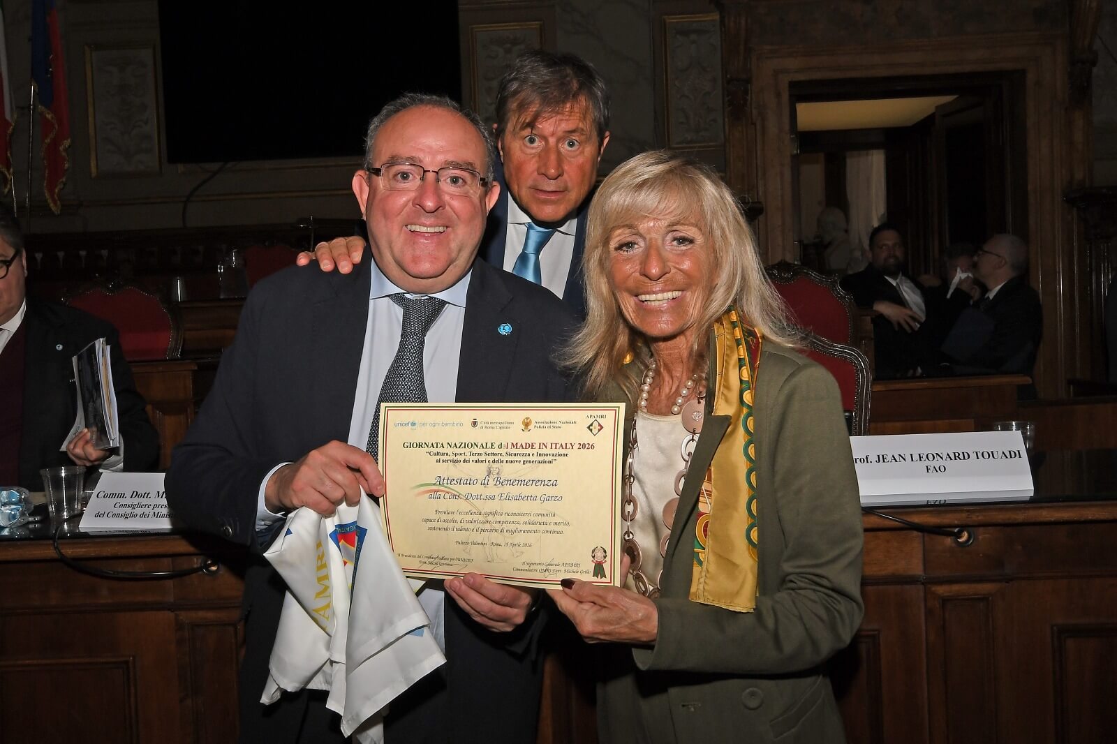 Le eccellenze del made in Italy premiate presso palazzo Valentini