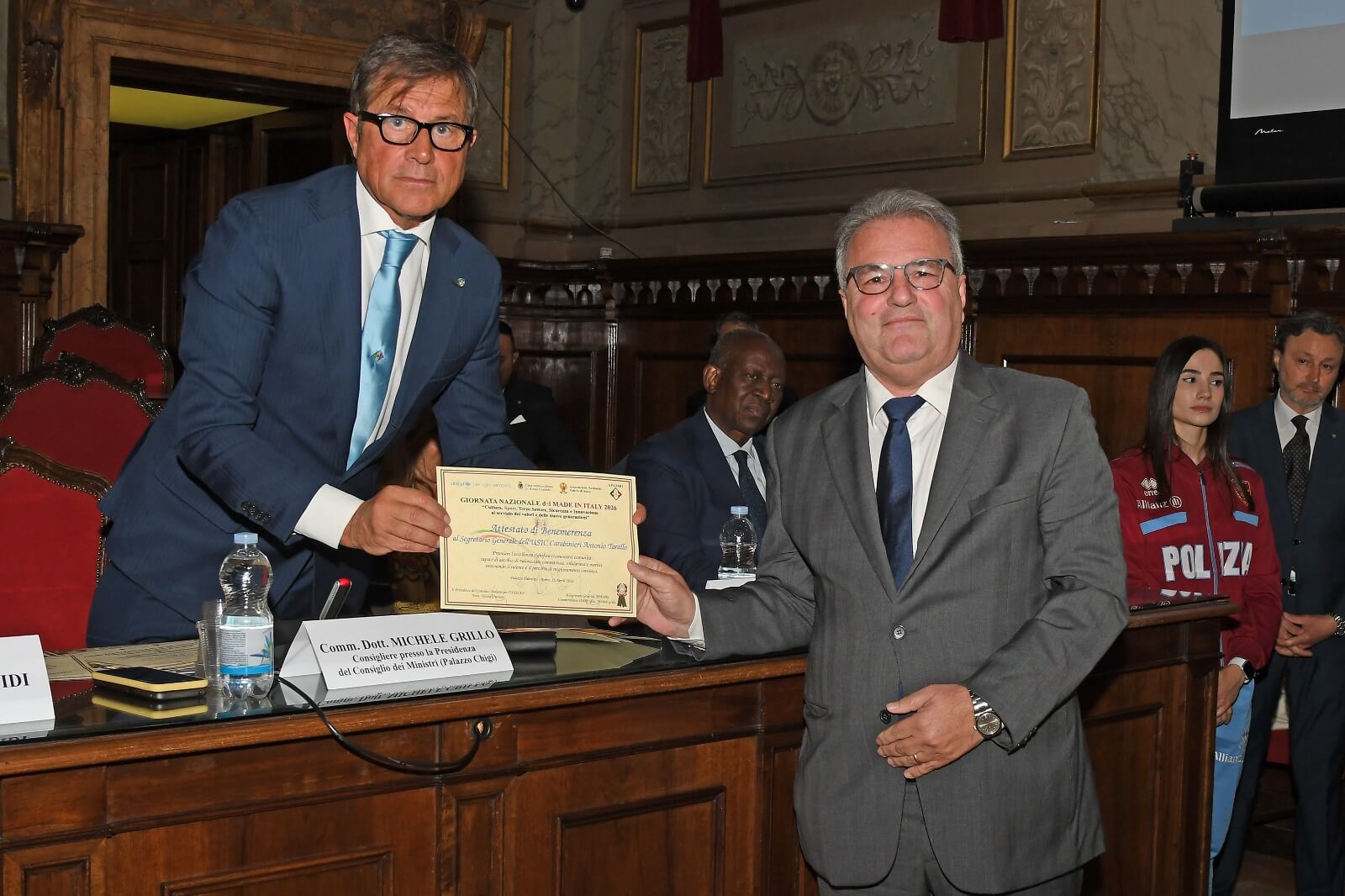 Le eccellenze del made in Italy premiate presso palazzo Valentini
