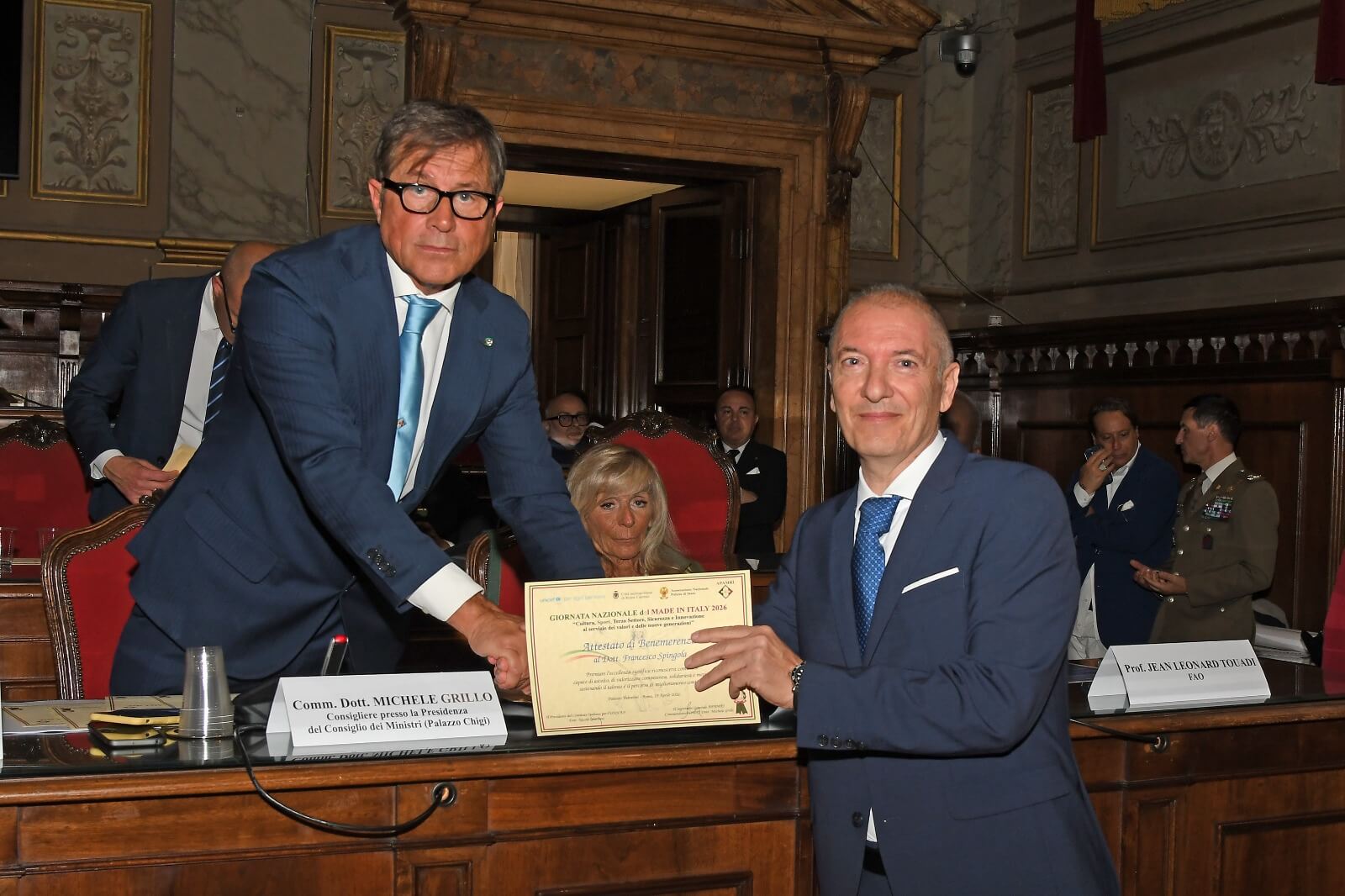 Le eccellenze del made in Italy premiate presso palazzo Valentini