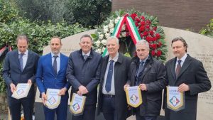 Delegazione Apamri per l'anniversario della strage di via Fani